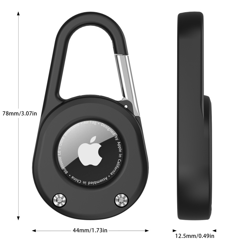 Suitable for Apple Airtag Protective Case Locator Tracker Three-Proof Carabiner Keychain Waterproof Protective Case