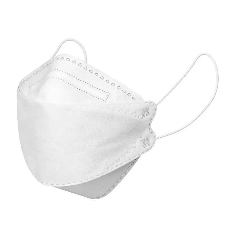 Fish-Shaped Kn95 Mask Kf94 Three-Dimensional 3D Female High-Appearance Winter Warm White Disposable Dustproof Individually Packaged