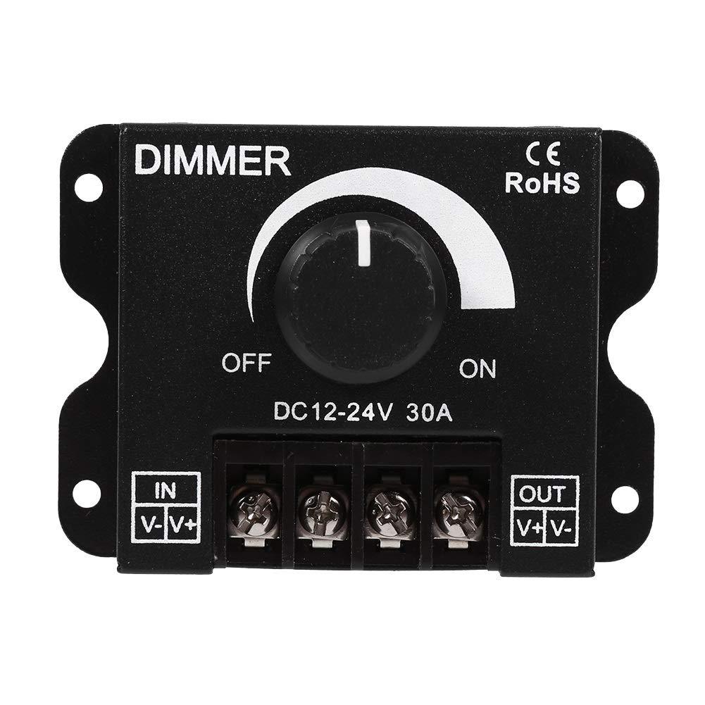 Светодиодная лента с регулятором яркости DIMMER, поворотный переключатель, 12V/24V 30A, без стробоскопа