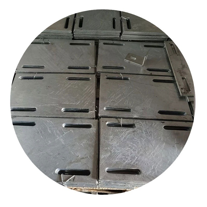 Guangdong wholesale embedded parts for construction bridge piers and abutments embedded steel plate processing curtain wall accessories hot galvanized embedded parts