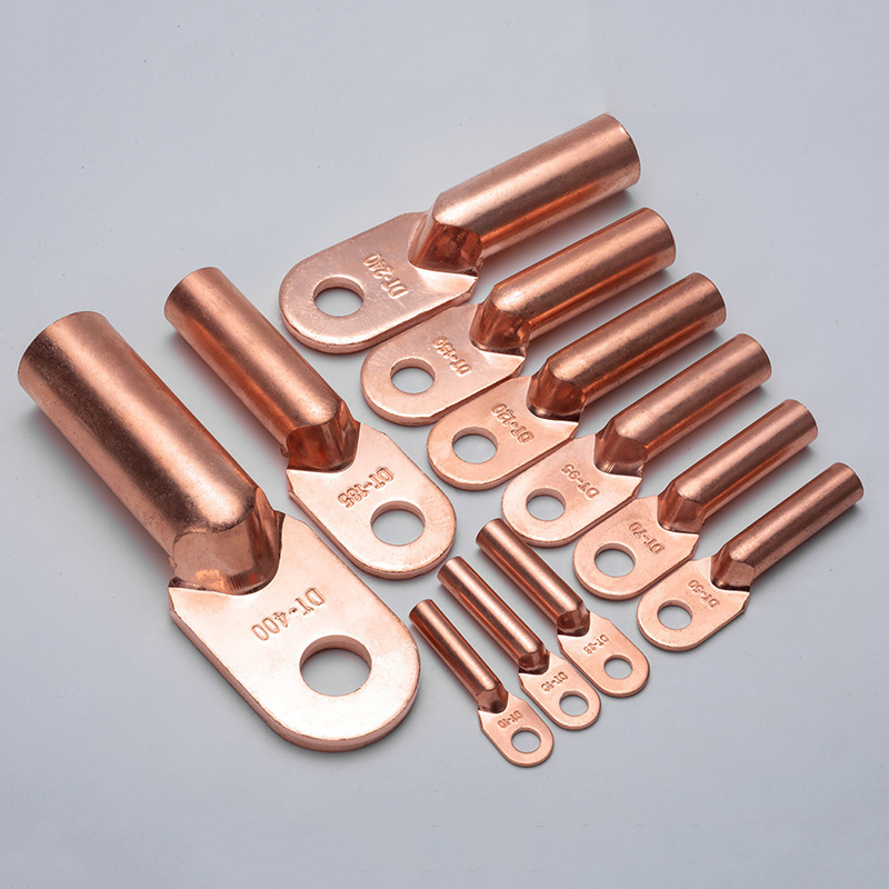 Dt630 Square Tinned Copper Lug Terminal Oil-Filled Aluminum Wire Cold-Pressed Power Cable Lug National Standard