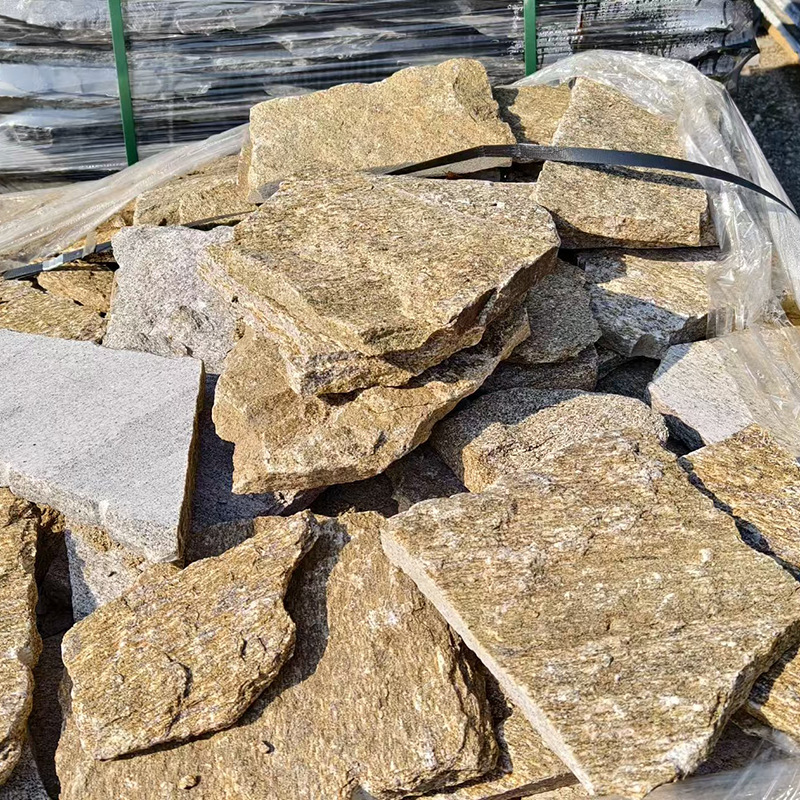 Pebble Slices Outdoor Wall Courtyard Paving Stone Park Landscaping Stone