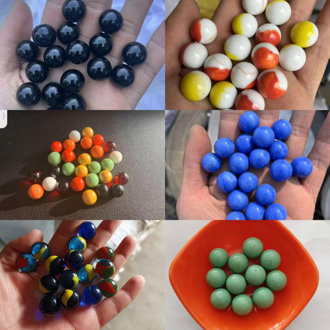 Glass Beads 14mm 16mm Special Glass Marbles for Game Consoles, Solid Glass Beads for Aquarium Landscaping
