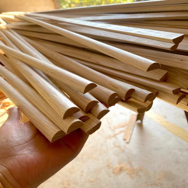 Декоративная полукруглая линия из массива дерева, оптовая продажа, прямая поставка от завода, разнообразные декоративные деревянные линии для дома