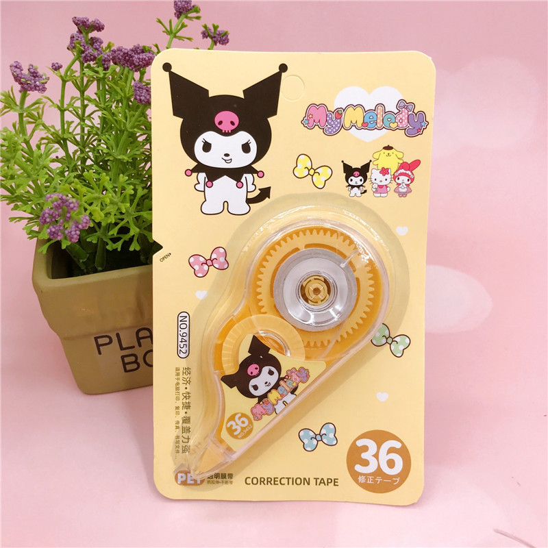 New Sanrio correction tape primary and secondary school student stationery cute mini melody correction tape large capacity correction tape