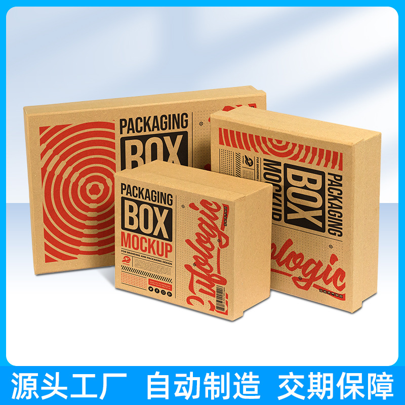 Shoe Packaging Box Customization for Kidsren and Adults Foldableable Colorful Corrugated Box Aircraft Box High-End Clothing Colorful Box Customization