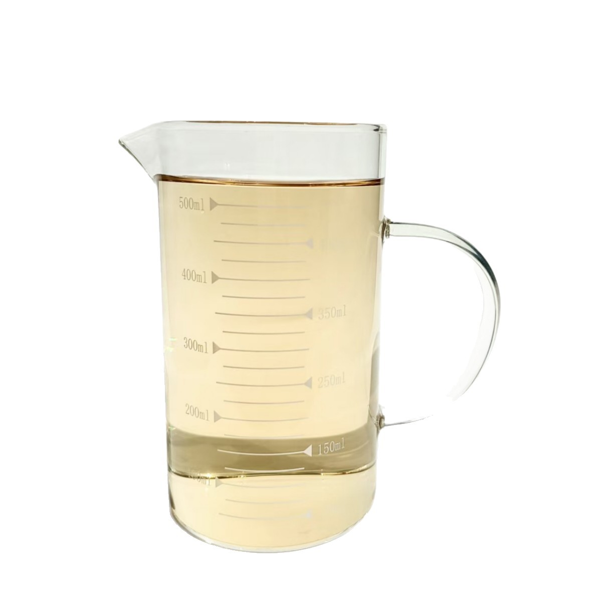 Coffee Cup for Breakfast, Glass Cup with Scale, Baking, Heat-Resistant, High Borosilicate White Measuring Cup, Scale Cup, Mug