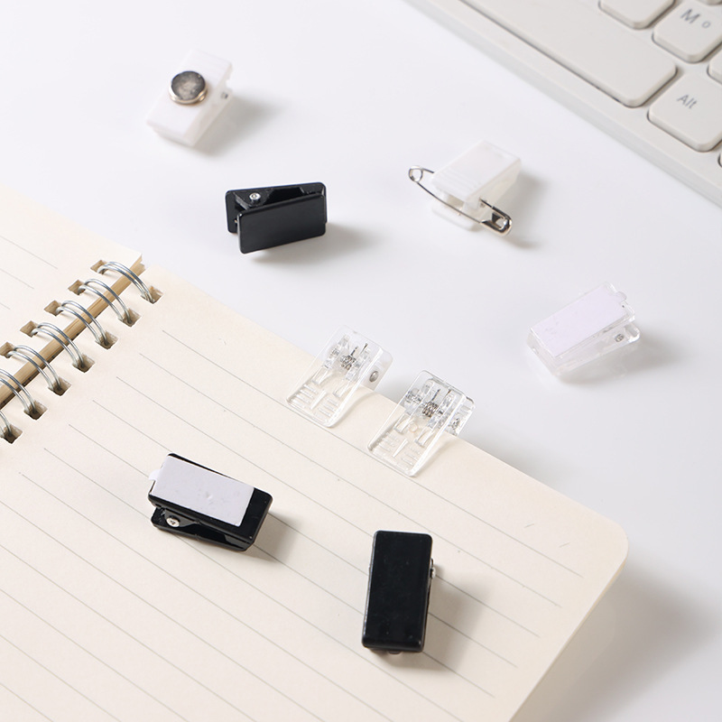 Acrylic Pp Clip Stationery Accessories Plastic Clip for Documents and Test Papers Creative DIY Planner Small Clip Storage Transparent Clip