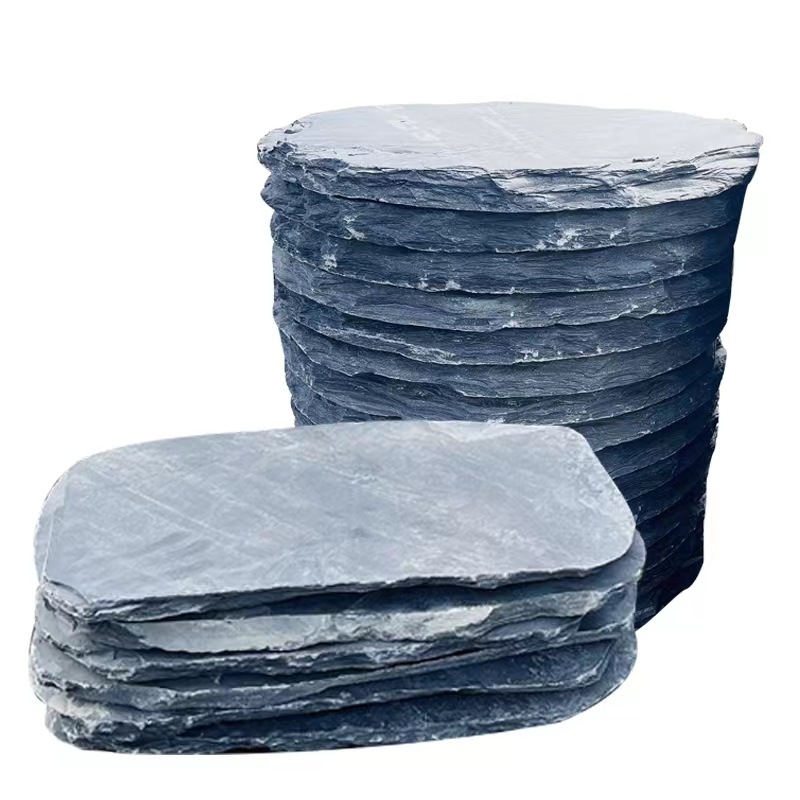 Green Slate Step Stone Courtyard Irregular Stepping Stone Garden Villa Anti-slip Floor Tile Ting Stone Step Stone Paving