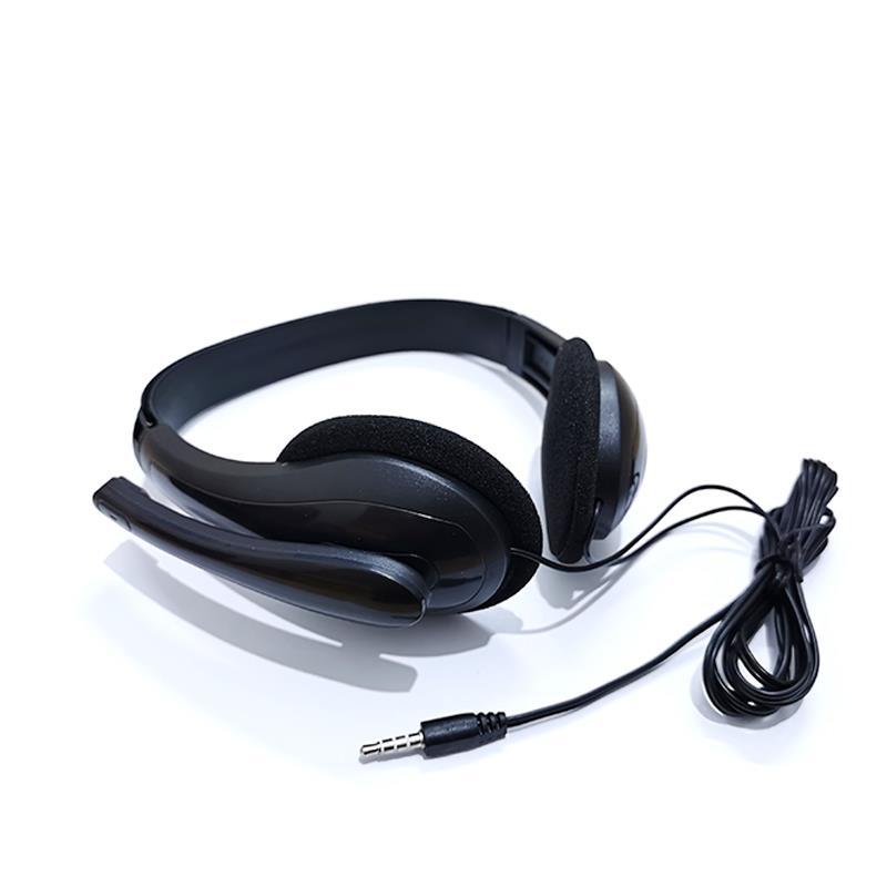 Mabel Single Hole Laptop Phone Voice Call Headset Computer Dual Socket Headset Wired Headset with Mac