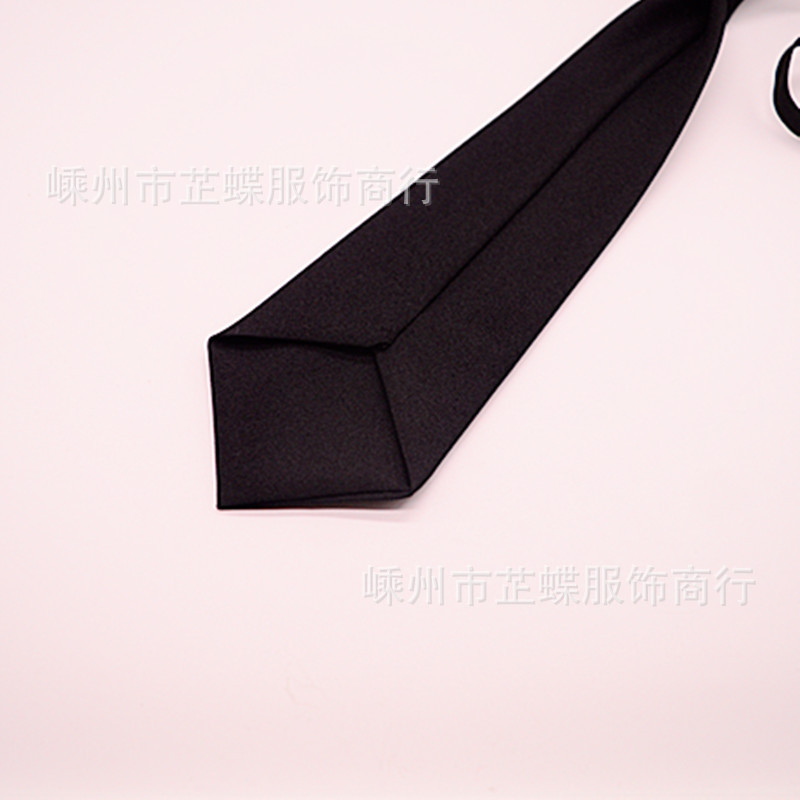 Trendy JK men and women uniform student short tie girls Black small tie college style