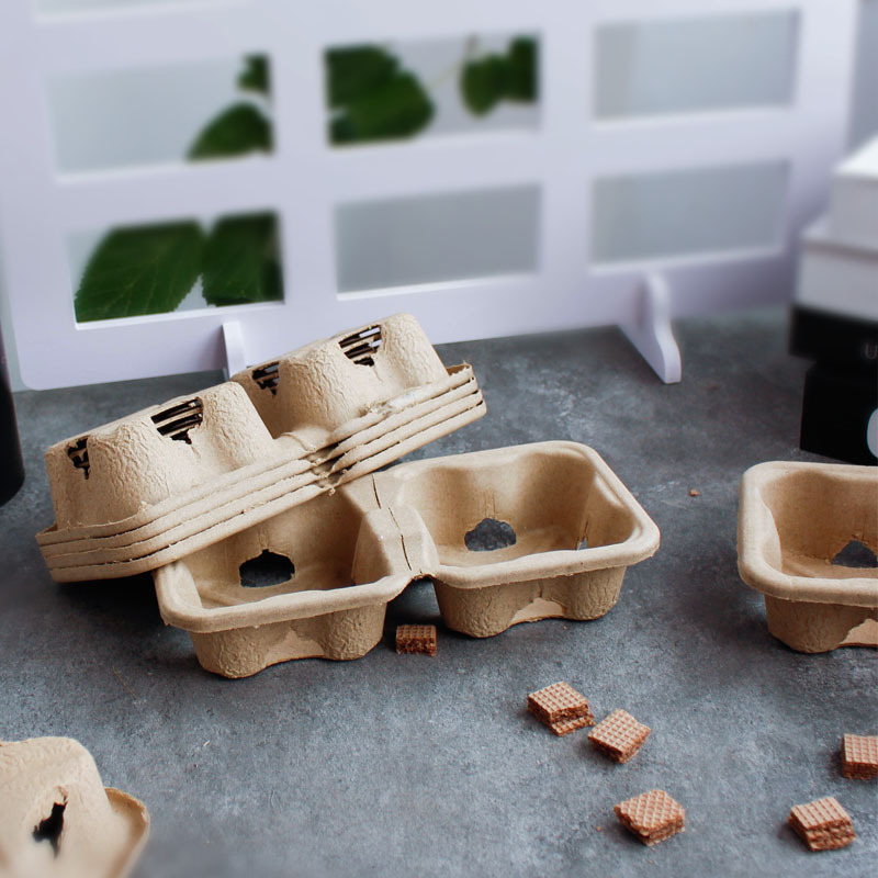 Disposable Pulp Fat Cup Holder Base Doodle Bottle Holder 98 Caliber Milk Tea Beverage Coffee Takeaway Packing Cup Holder