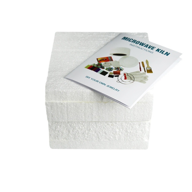 [Small Kiln 10-Piece Set] DIY Melted Glass Jewelry Hot Melted Glass White Creative Microwave Jewelry Small Kiln