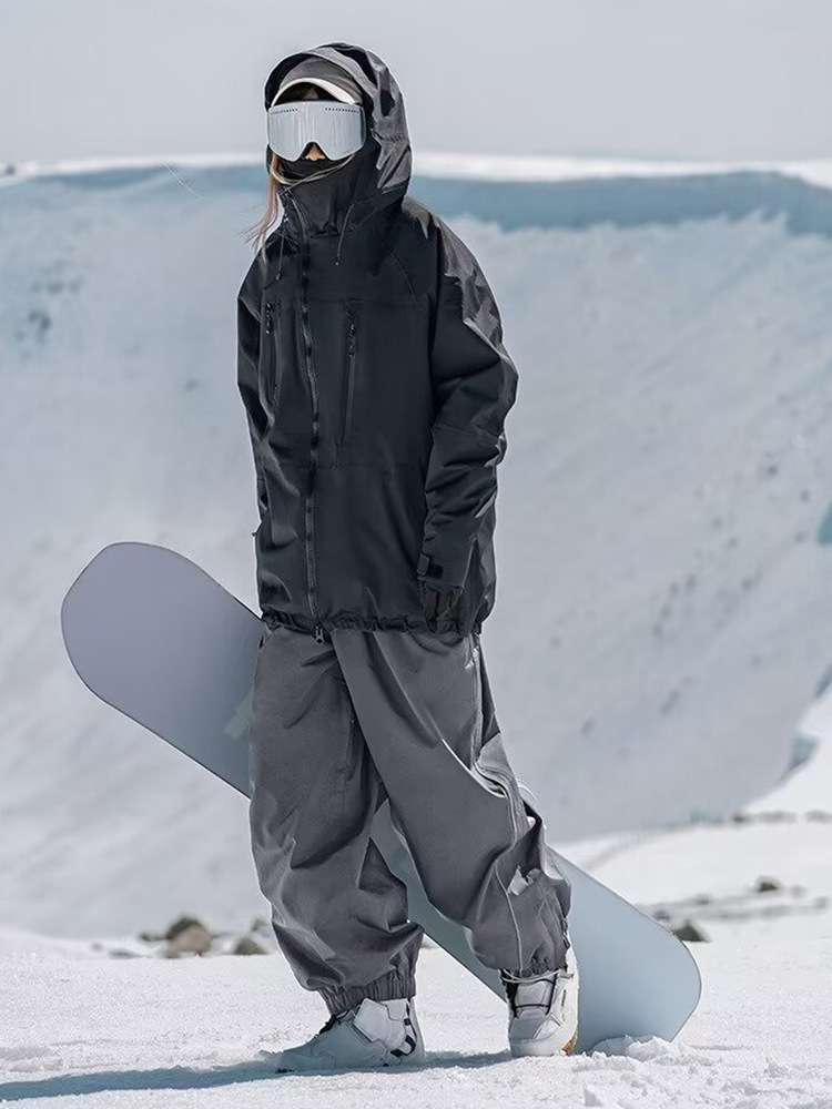 Ice 2025 Casual Pants Ski Pants Unisex Waterproof Windproof Cold-resistant Wear-resistant Warm Snowboard Snowsuit Culottes