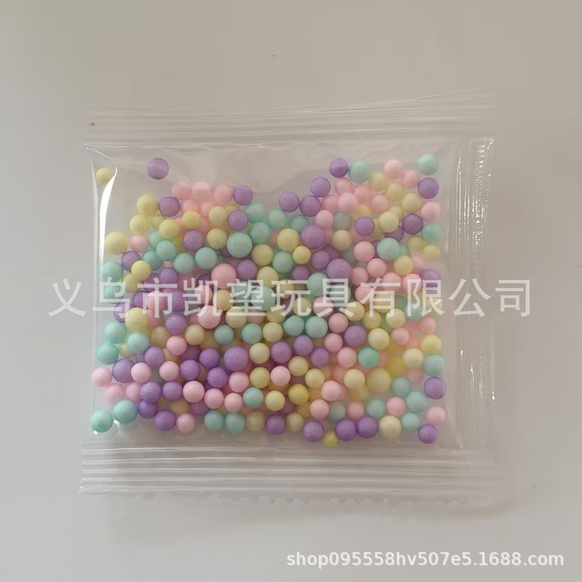 0.3G/Bag Foam Balls Plastic Particles Macaron Color Meteor Ball Slime Crystal Mud Filling Round Balls