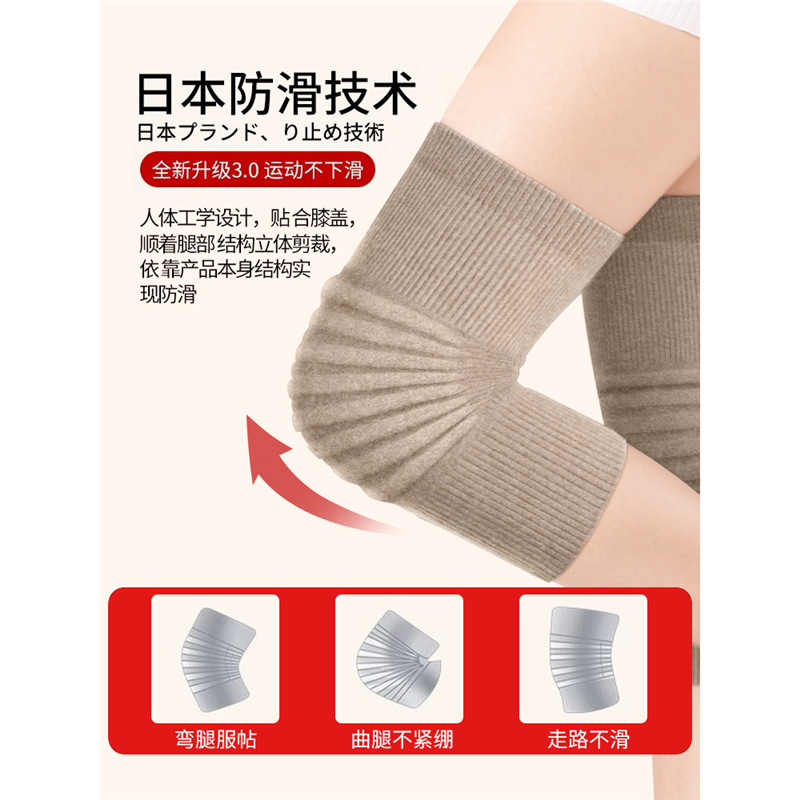 Mountain Velvet Knee Pads to Keep Old Cold Legs Warm for Men and Women, Joints for the Elderly, Special Wool for Autumn and Winter Cold Protection