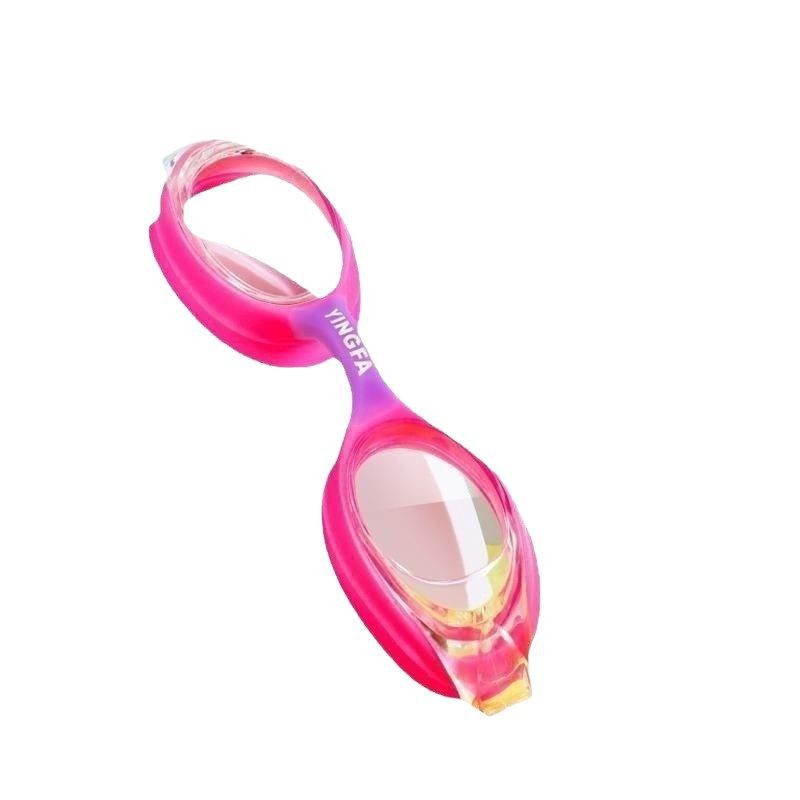 Jiuxin Children's Swimming Goggles Waterproof and Anti-Fog Pc Lenses Rainbow Color in Stock Cross-Border Hot Sale