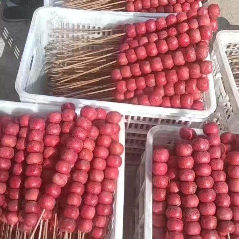 Wholesale of Large Hawthorn Fruits from Da Jin Xing (1000 Pounds, 1.8 0.5kg), Large Quantity Discounts, Processing and Stringing Services Available, Contact Customer Service