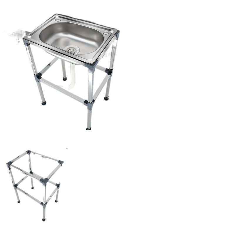 Xiaolang Bathroom Kitchen Stainless Steel Sink Wash Basin Wash Basin Sink Single Tank with Bracket Basin Belt