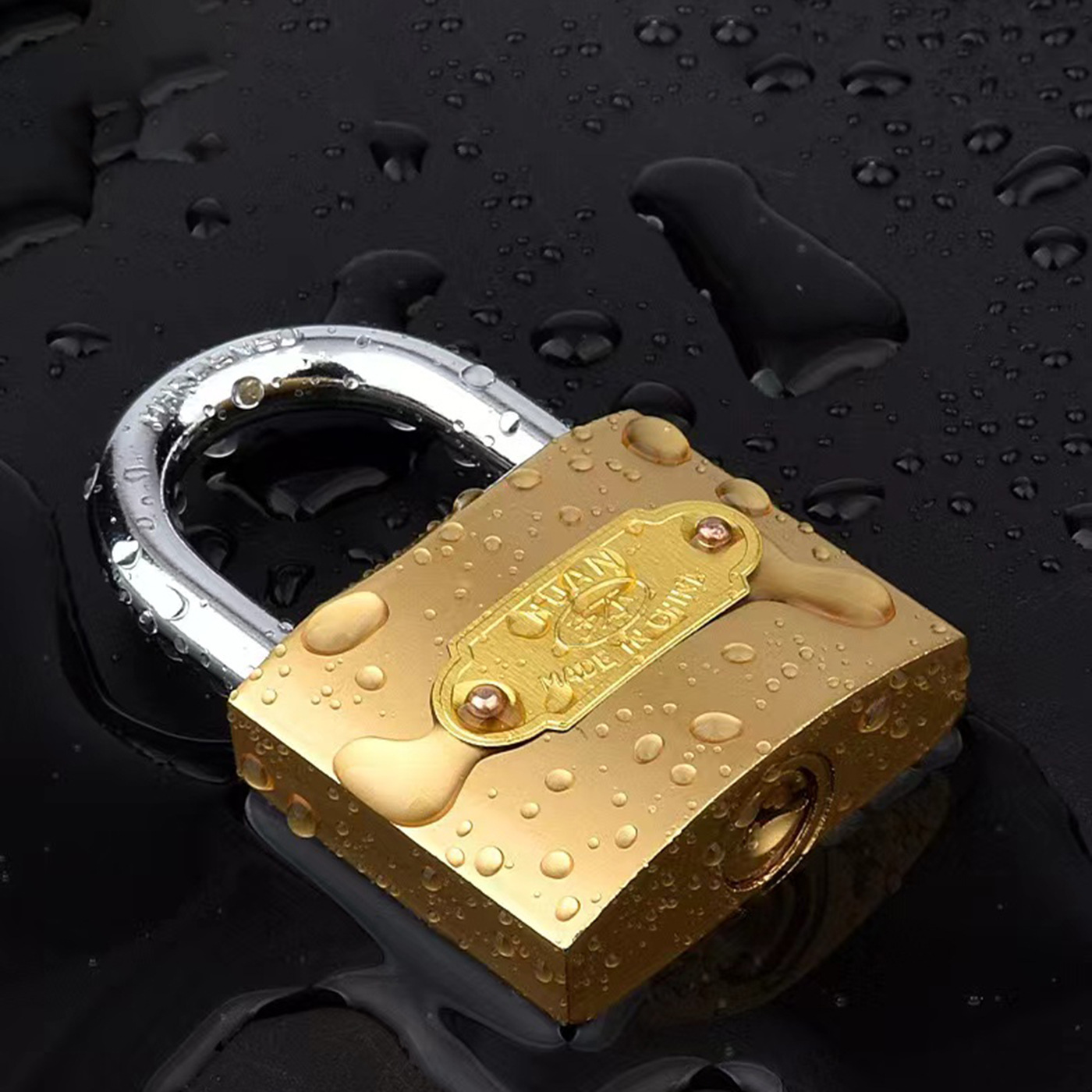 Ring brand manufacturers wholesale iron lock Pujiang padlock iron padlock lock imitation copper padlock home student dormitory lock