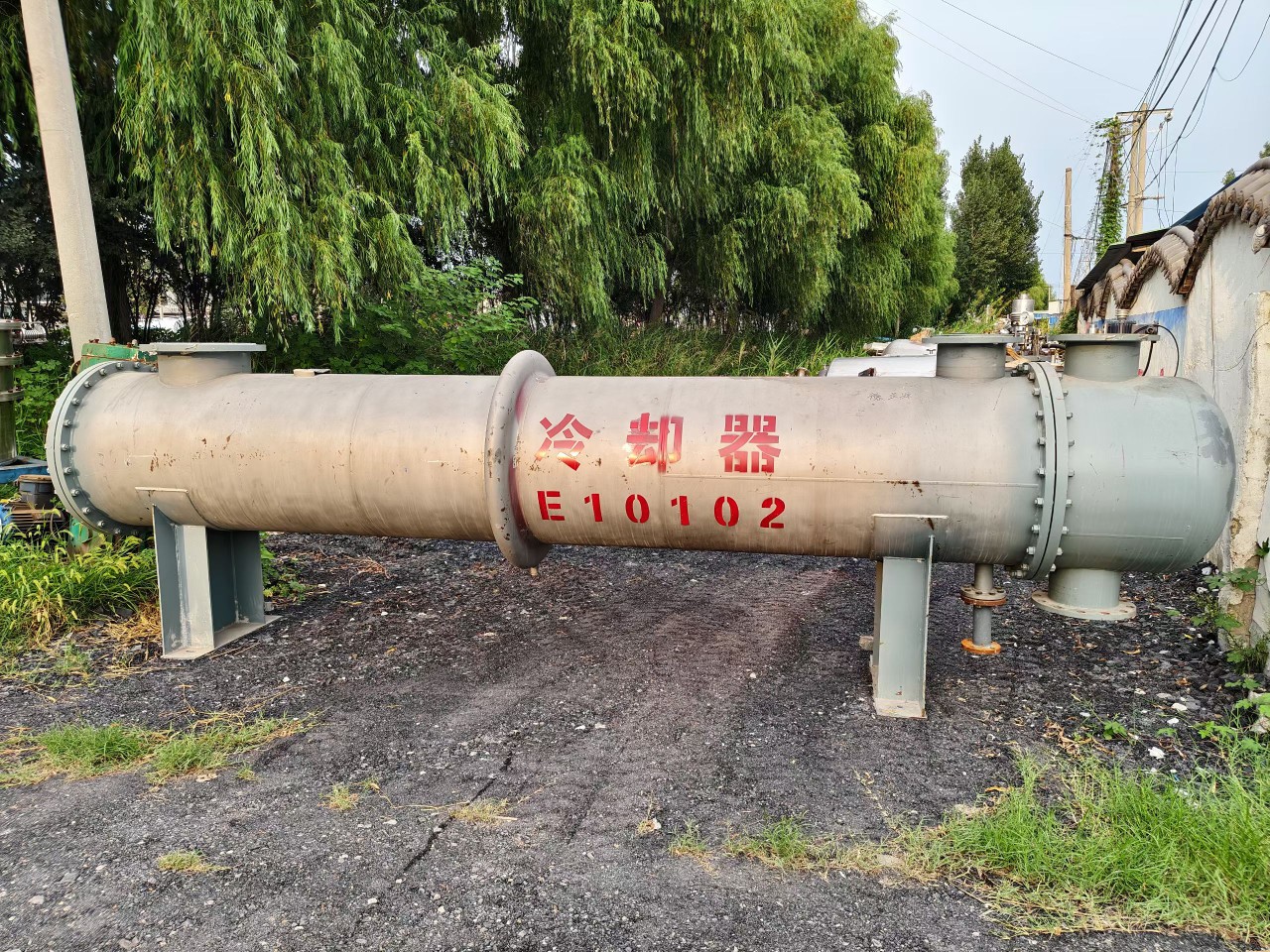 Tube Condenser Carbon Steel Heat Exchange Equipment Mixed Spray Circulation Spiral Threaded Winding Tube Heat Exchanger