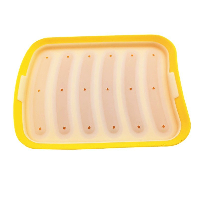 Silicone Tool Kitchen Utensils 6-Link Hot Dog Box Baby Food Supplement Household Sausage Mold Ham Sausage Rice Cake Mold