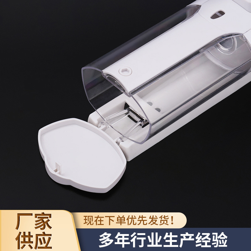 Manufacturer Supplies Hotel Bathroom Manual Button Plastic Soap Dispenser 350ml Hand Sanitizer Box