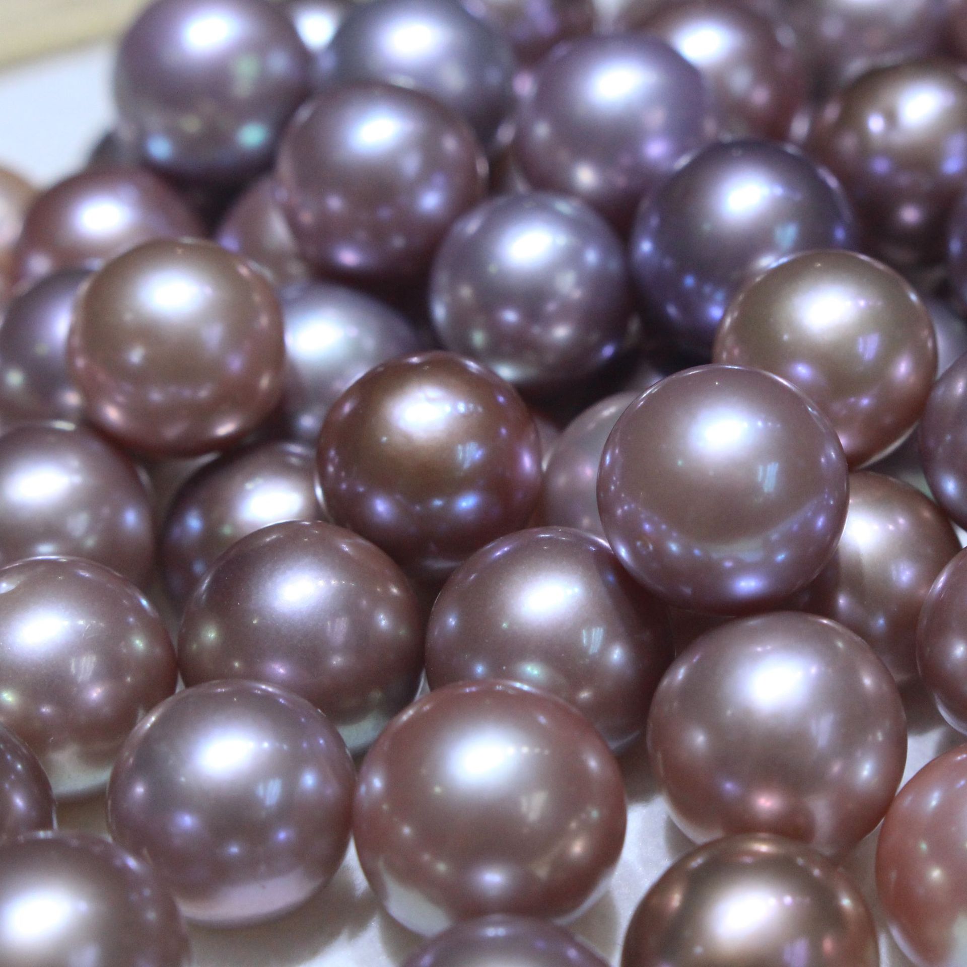 Freshwater Pearl Naked Beads Particles Loose Beads Edison Pearl 9-13mm Round Strong Light Flaw Round Beads DIY Raw Material