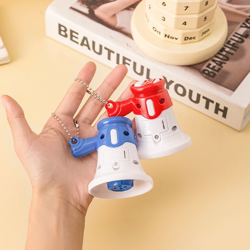 Popular Mini Loudspeaker Keychain Toy for Girls and Boys, Handheld Megaphone Amplifier