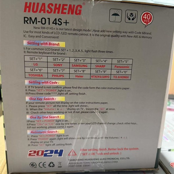 New RM-014S English universal TV remote control cross-border hot in stock