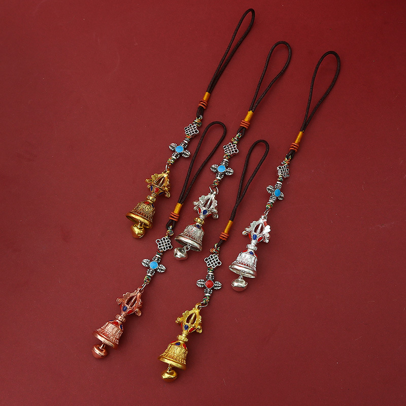 Новый кулон с ваджра колоколом и веревкой, двойное использование для автомобиля и сумки