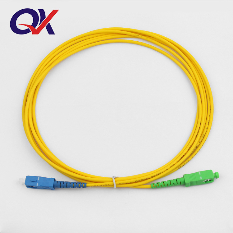 Qingxing SC/UPC-sc/APC одномодовый одноядерный оптоволоконный джампер, 3 метра