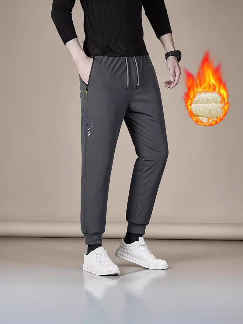 Winter Warm Lamb Wool Cotton Pants Waterproof Fleece Thickened Outdoor Wear for Northeast Minus 40 Degrees Cold-Proof Thickened Pants