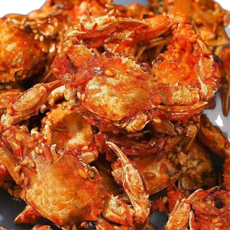 Spicy Small Crab Seafood Ready-To-Eat Crispy Fried Sea Crab 89 Nostalgic Snacks Sweet and Spicy Crispy Crab
