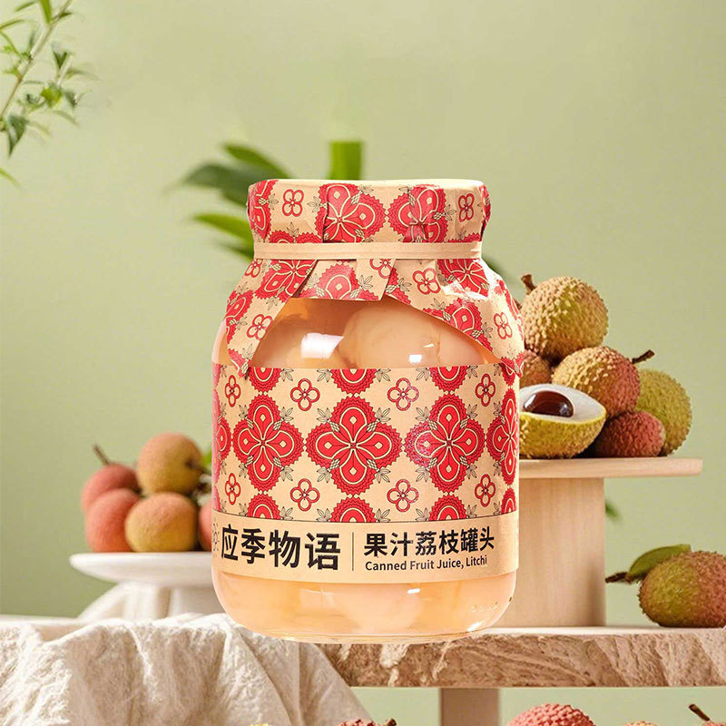 Seasonal Juice Yellow Peach Li Yang Mei Blue Strawberry Mulberry Red Wine Pear Loquat Orange Hawthorn Fruit Canned 390g