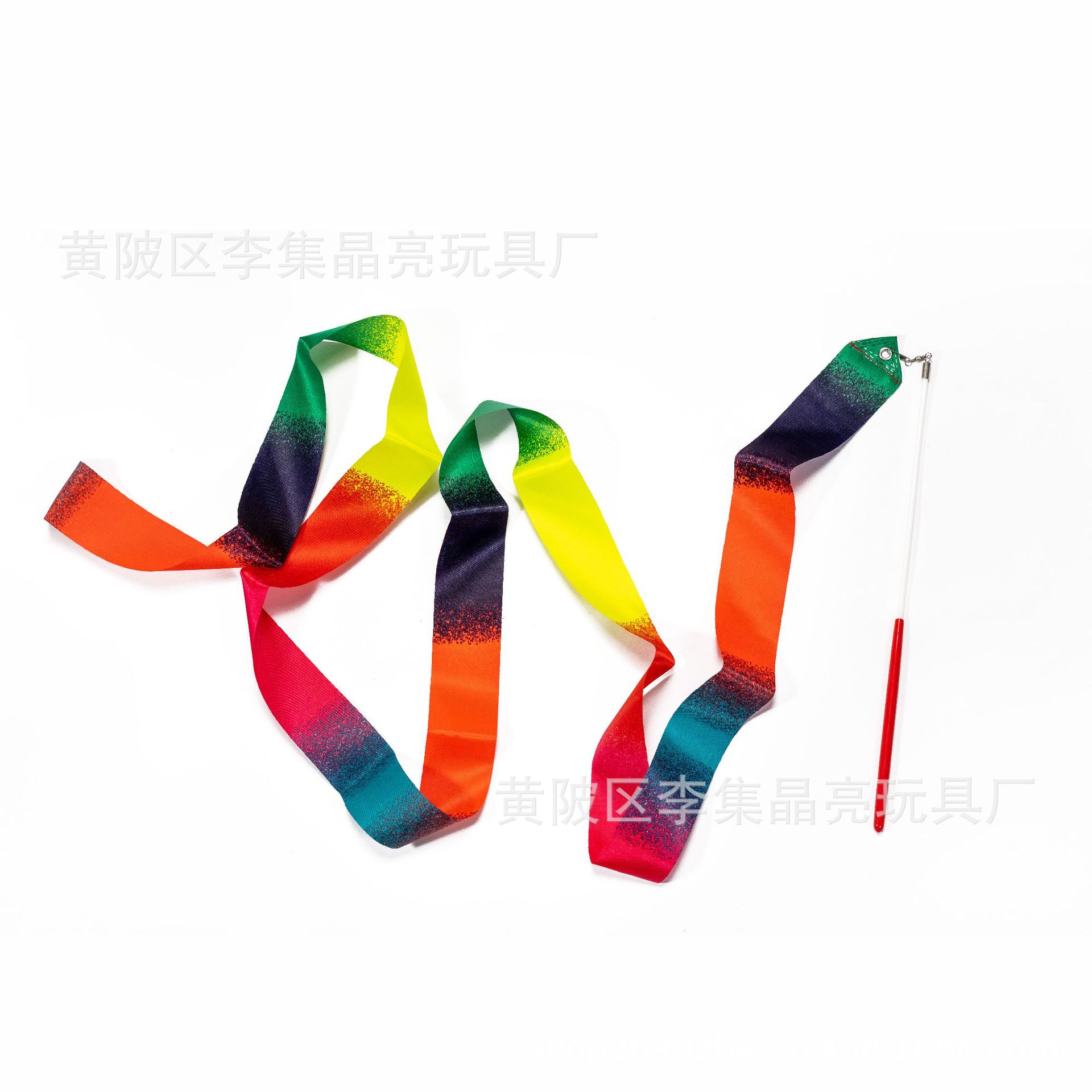 Поставка 2м градиентных цветных гимнастических лент для танцев для взрослых и детей, школьные гимнастические ленты