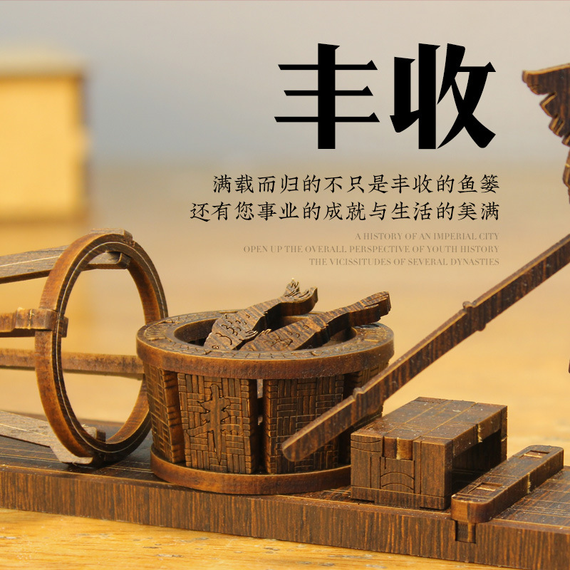 Deai crooked boat model mini bamboo raft office living room creative crafts creative home desktop ornaments wholesale
