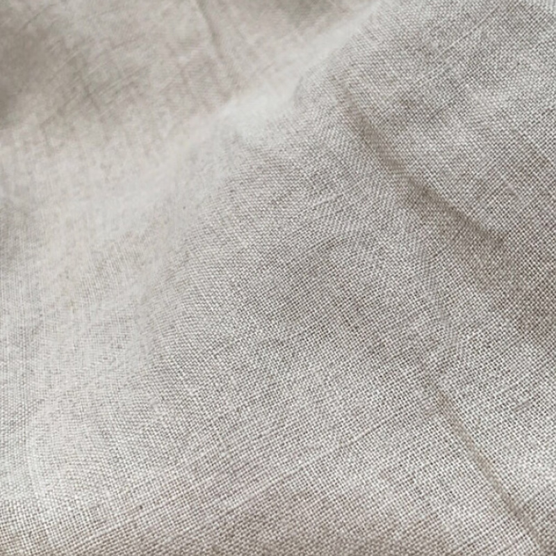 Pure Hemp Rain Dew Hemp Fabric, Natural Rain Dew Hemp Fabric, 26Nm*26Nm Light and Soft Clothing Hemp Fabric