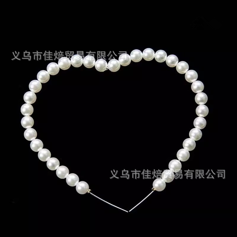 Internet Celebrity Mother's Day Pearl Bow Cake Decorative Ornaments Goddess Valentine's Day Birthday Pearl String Dress Plugin