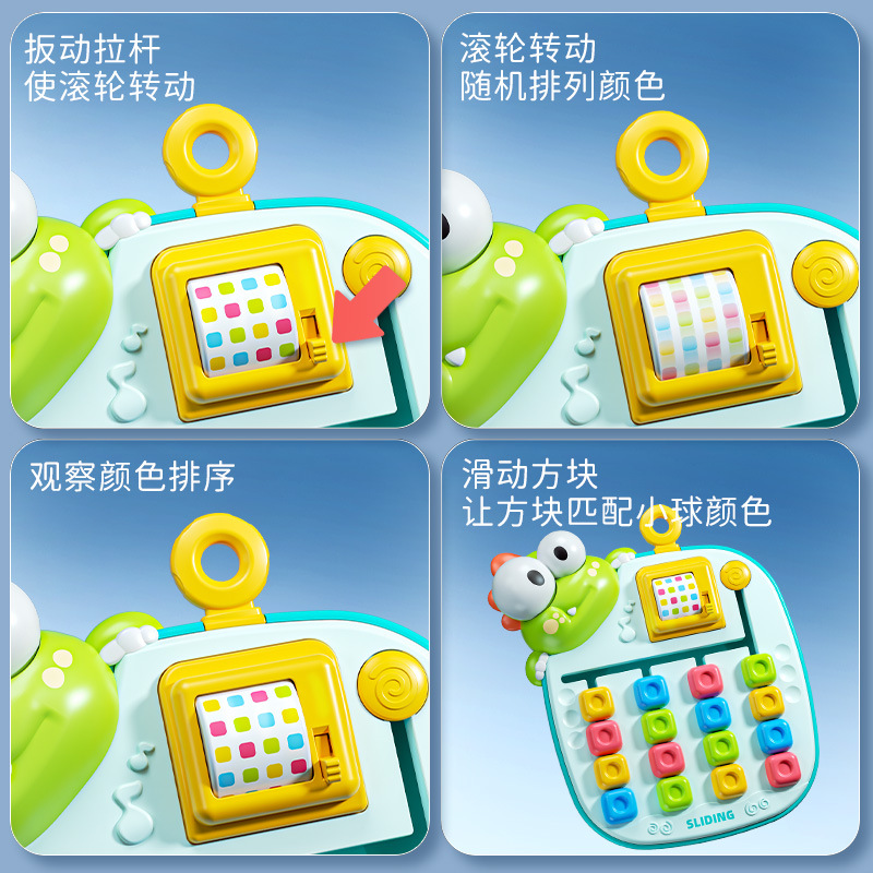 3D Stereo Model Animal Huarongdao Kidsren's Educational Toys Cartoon Animal Sliding Puzzle Toy Color Matching Version