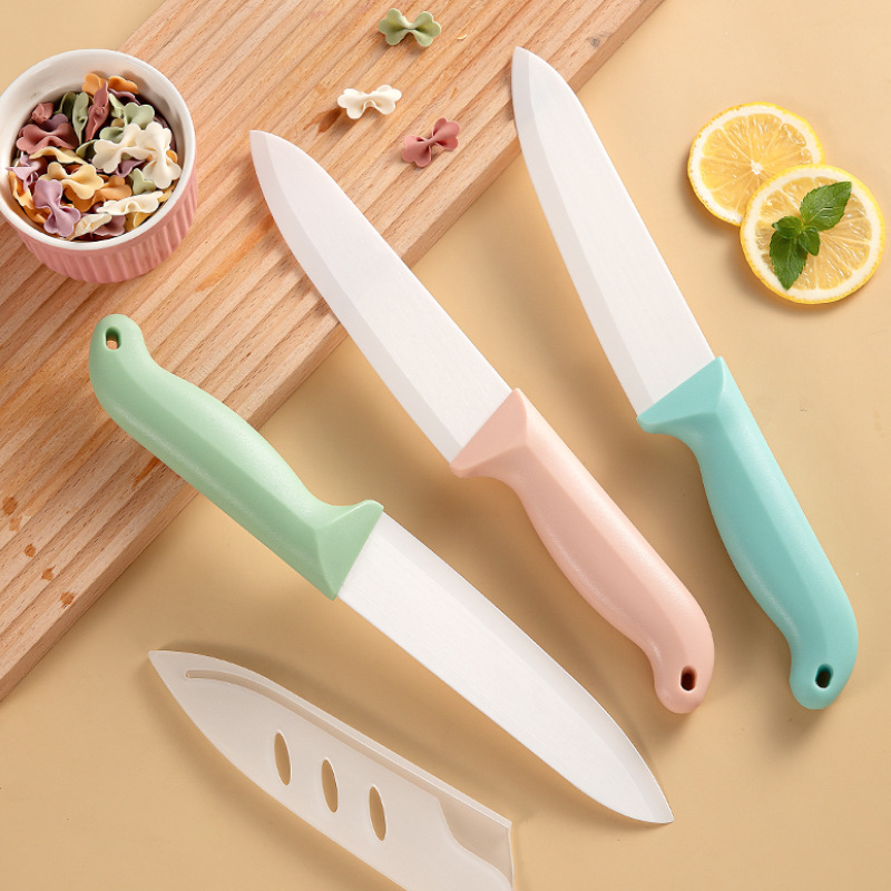 Набор керамических ножей для кухни, нож для фруктов, нож шеф-повара, нож для детского питания, нож для мяса, острый