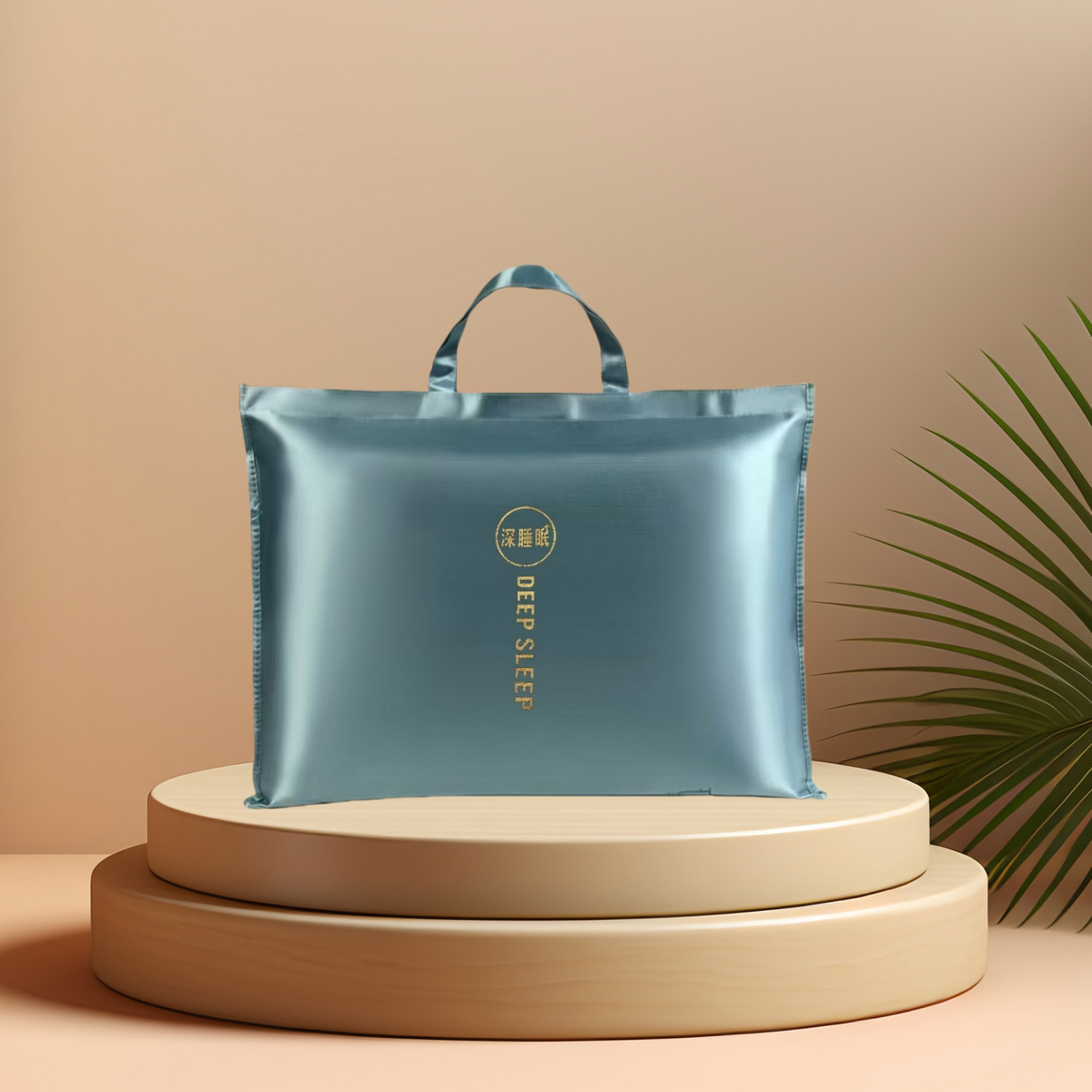 mercerized leather satin soft bag home textile bedding wedding packaging bag summer quilt four-piece ice silk mat handbag