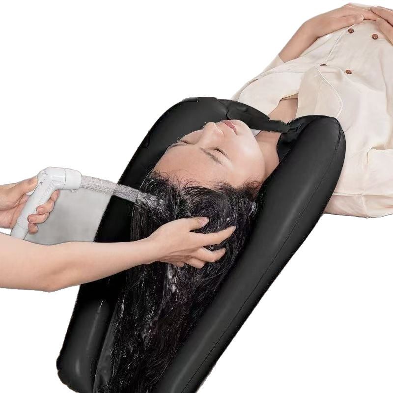 in stock Household Inflatable Shampoo Basin Shampoo Cushion Shampoo Artifact for Elderly Pregnant Women Bed Care Portable Foldable