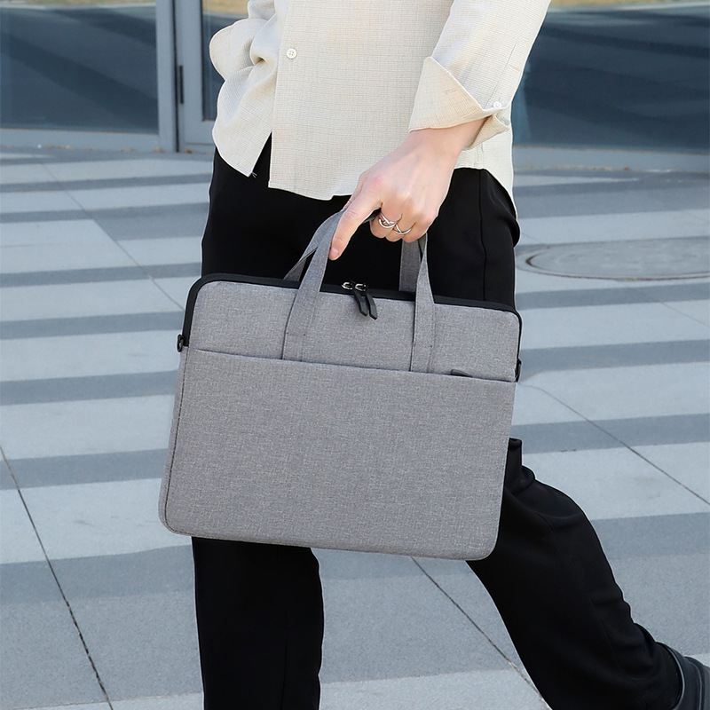 Portable Laptop Bag 14inch 15.6inch Ultra-Thin Liner Bag with Customizable Logo, Exhibition Conference Briefcase