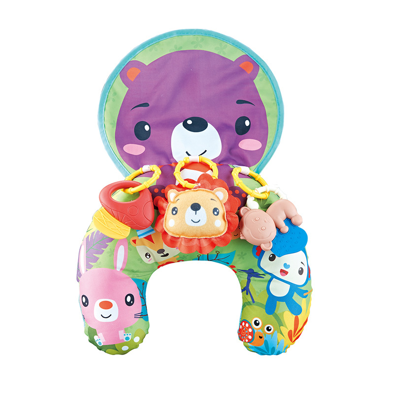 Cross-Border Amazon Baby Tummy Pillow Game Mat Newborn Head-Up Training Pillow Baby U-Shaped Learning Tummy Pillow in Stock