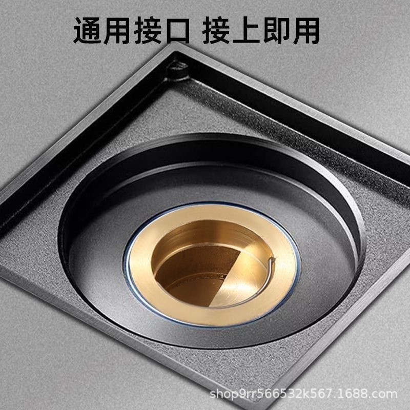 All copper floor drain core deodorant anti-blocking large water drainage floor drain core universal anti-insect anti-return water toilet toilet