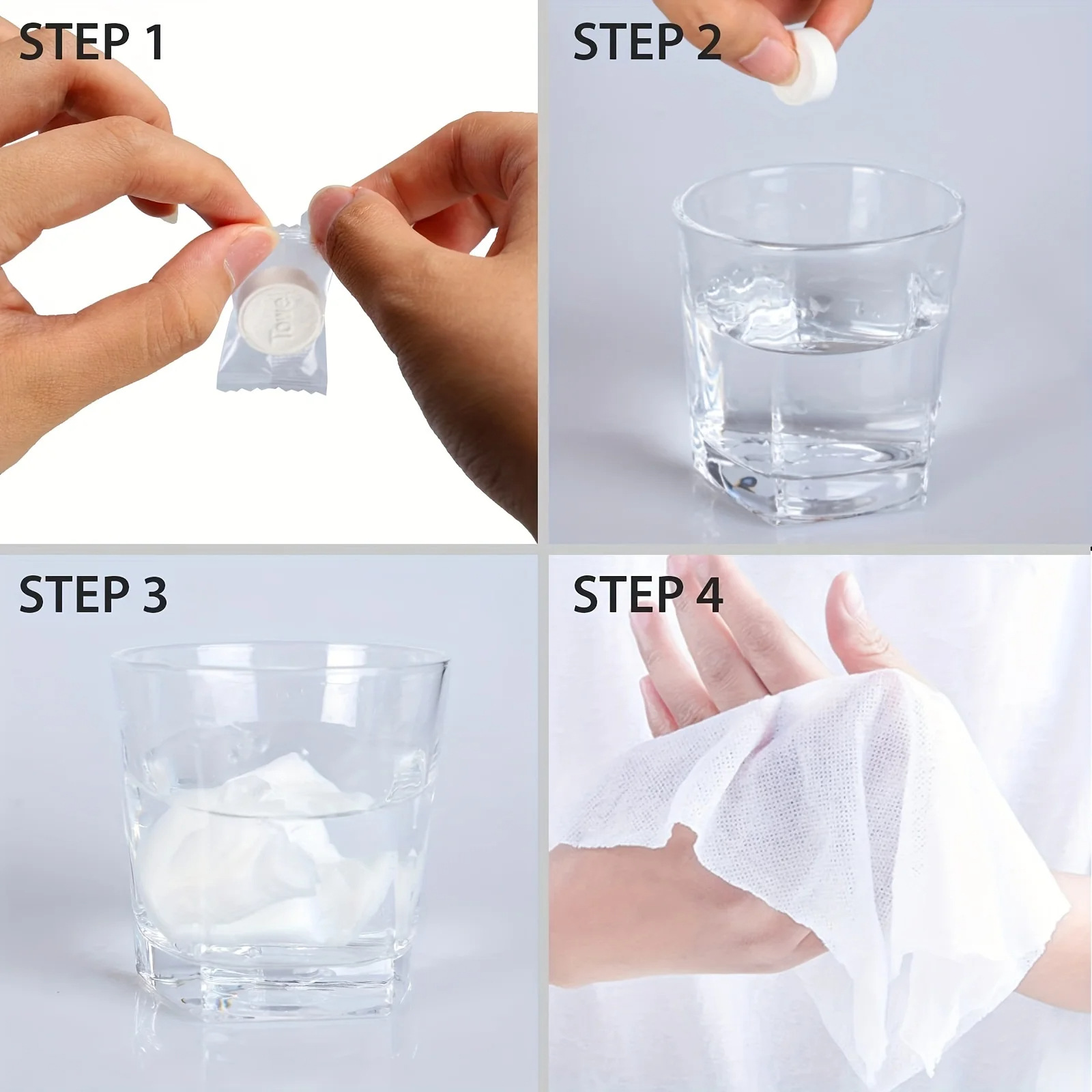 Disposable Compressed Towel Separate Packaging Transparent Packaging Pure Cotton Cleansing Towel Portable Travel Compressed Face Washing