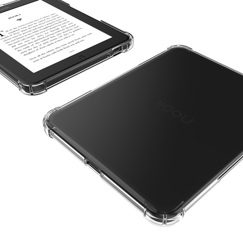 Protective Cover for Barnes Nook Glowlight 4/4E E-book Reader Airbag Anti-drop Transparent Case