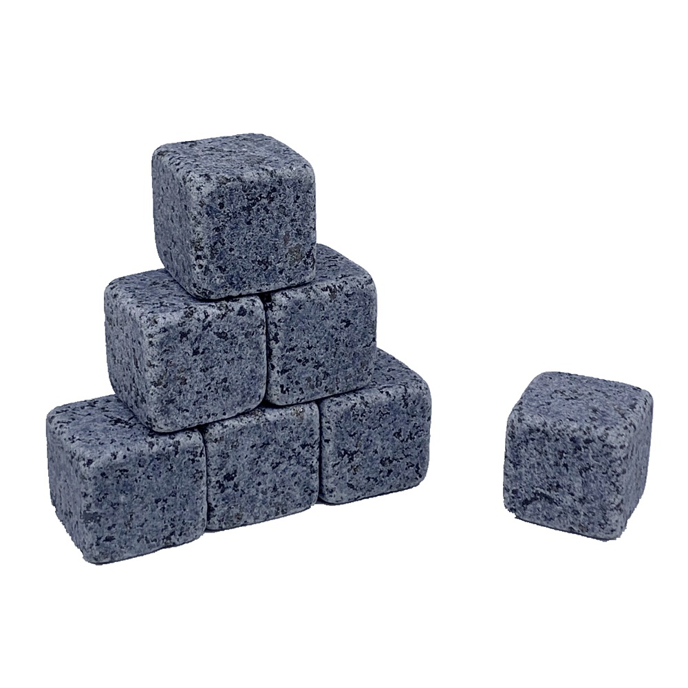 Factory Direct Sales Natural Granite Ice Tartar Quick-Frozen Stone Whiskystones Ice Cube Whiskey Stone Factory