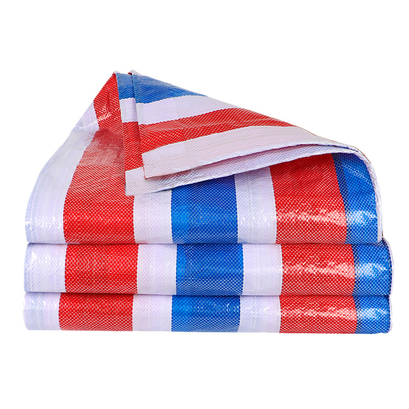 Three-Color Strip Cloth 100Gpe Thickeneded Rain-Proof and Waterproof Fabric Protective Film Mulch Film Flower Oil Cloth Decoration Dust-Proof and Sun-Proof